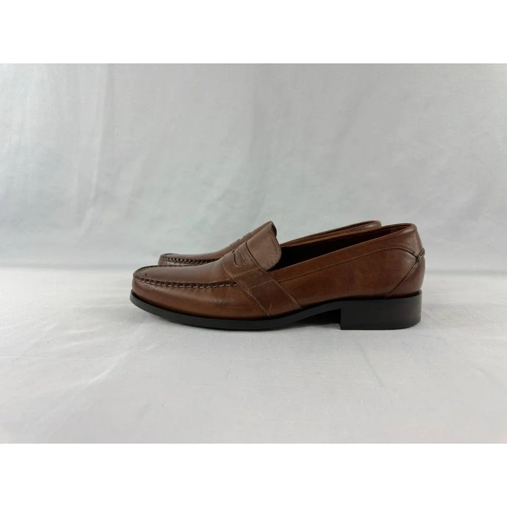 Cole Haan Men's Brown Leather Penny Loafers Dress Shoes Size 9